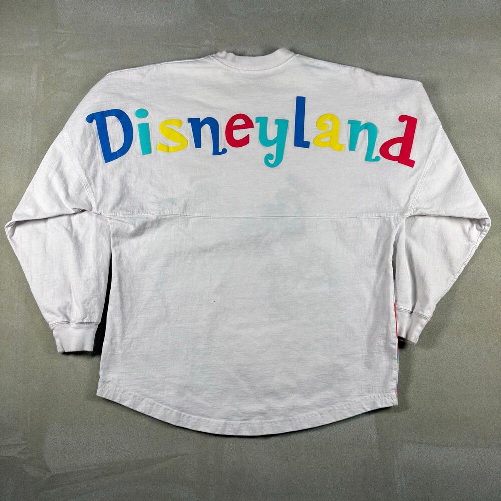 Disneyland Spirit Jersey Small White Long Sleeve Disney Parks Its A Small World‎